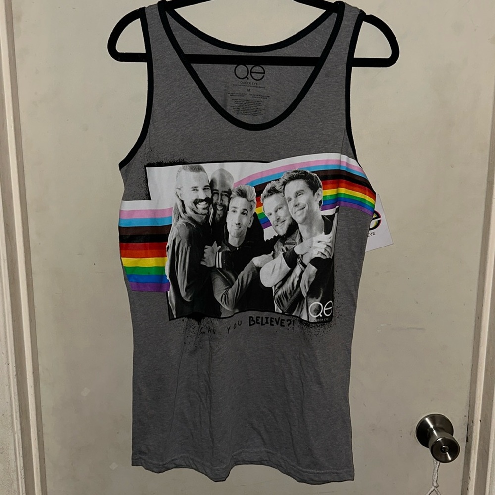 PRIDE queer eye for the straight guy tank top NWT